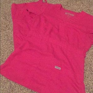 Hot pink Scrub set